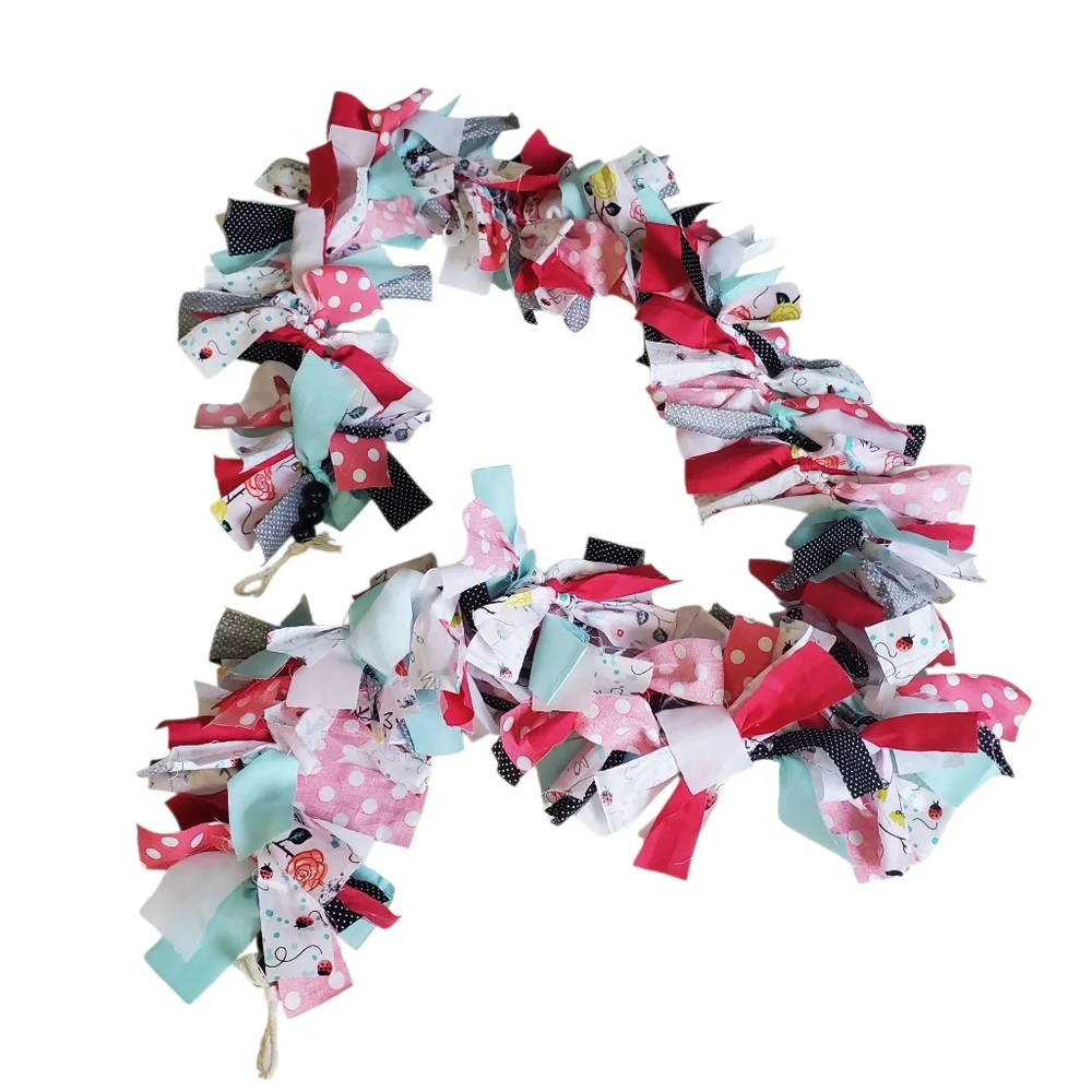 New Hand-crafted Fabric Garland
